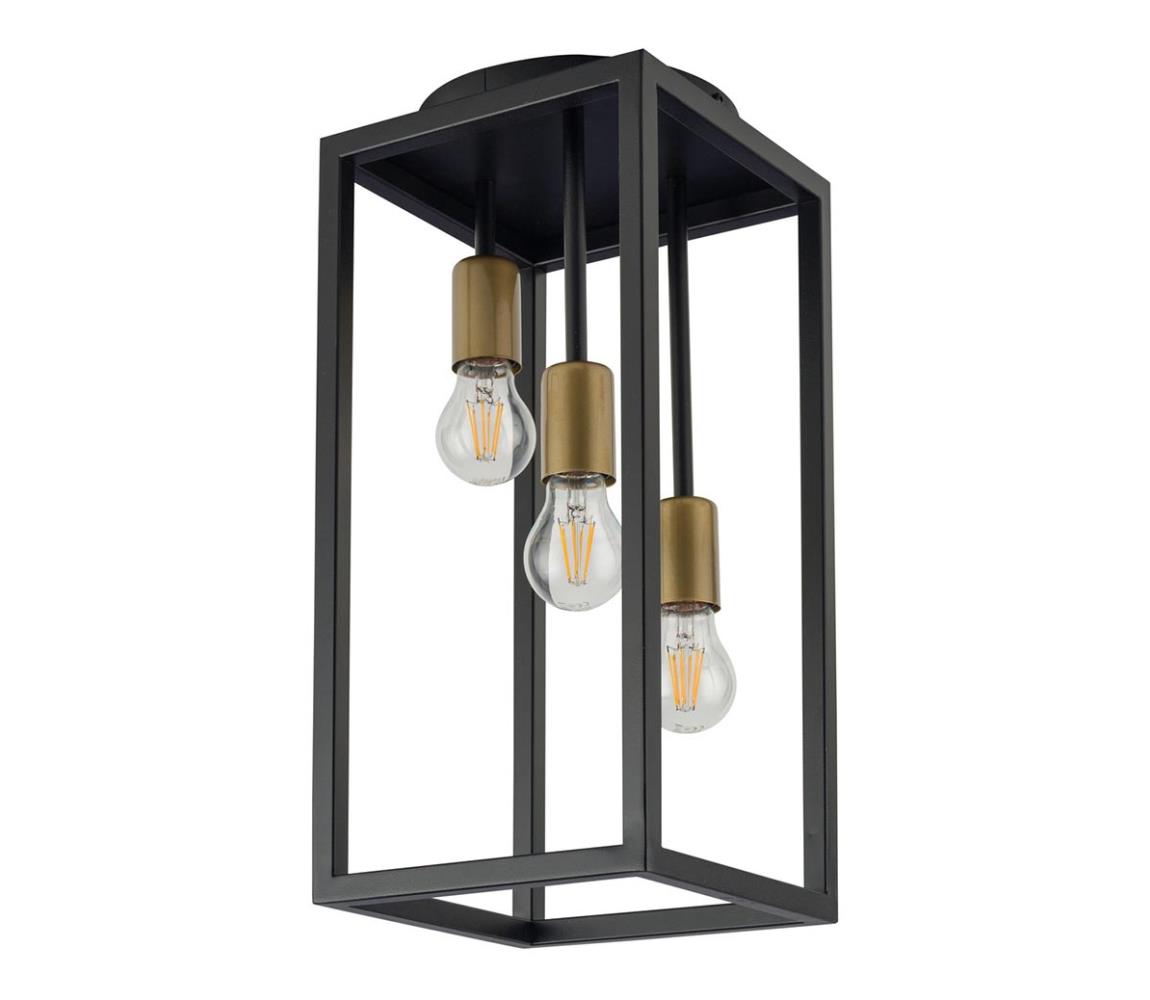 Lustră aplicată VIGO 3xE27/60W/230V neagră/aurie