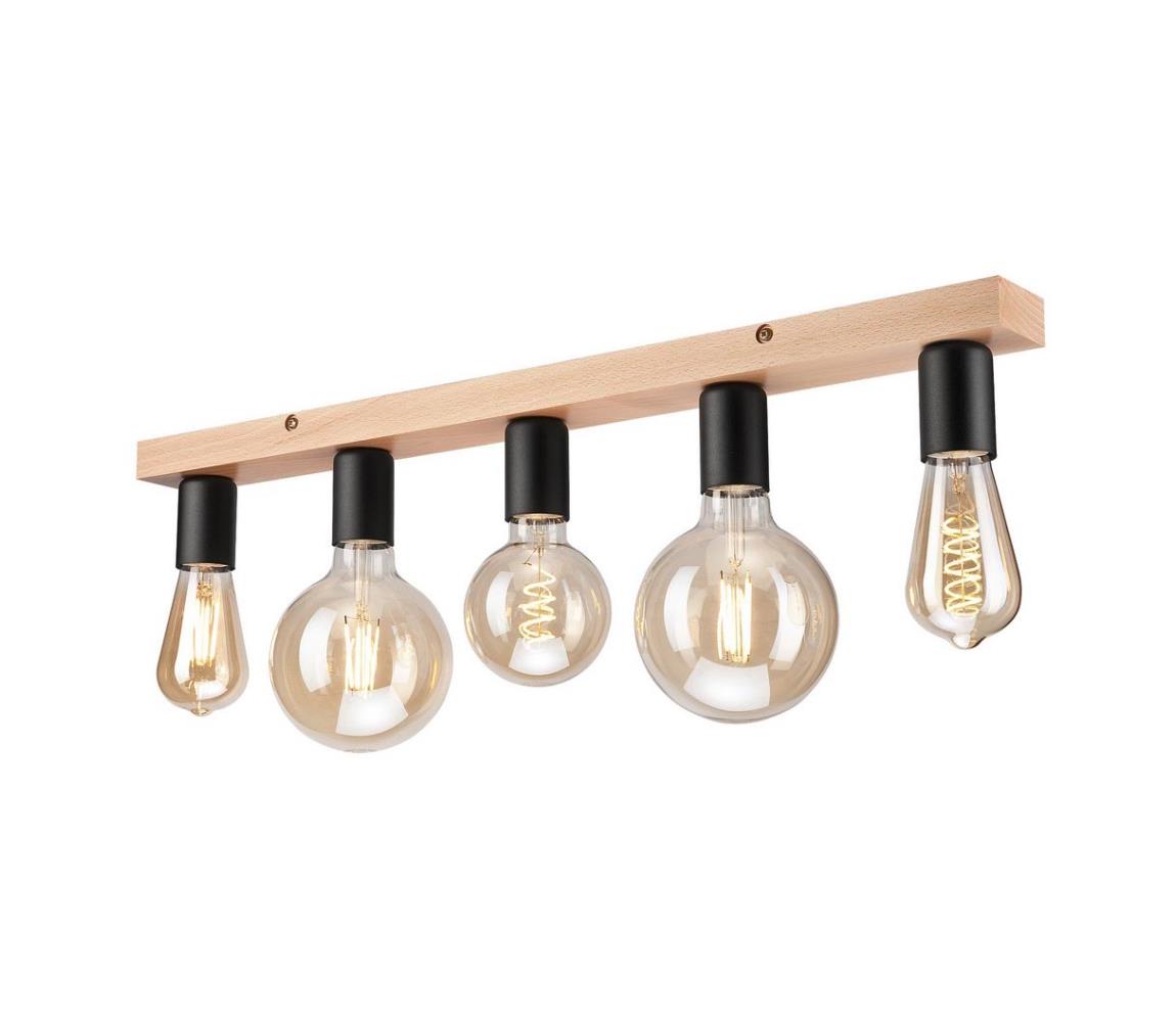 Lustră aplicată VITO 5xE27/60W/230V fag