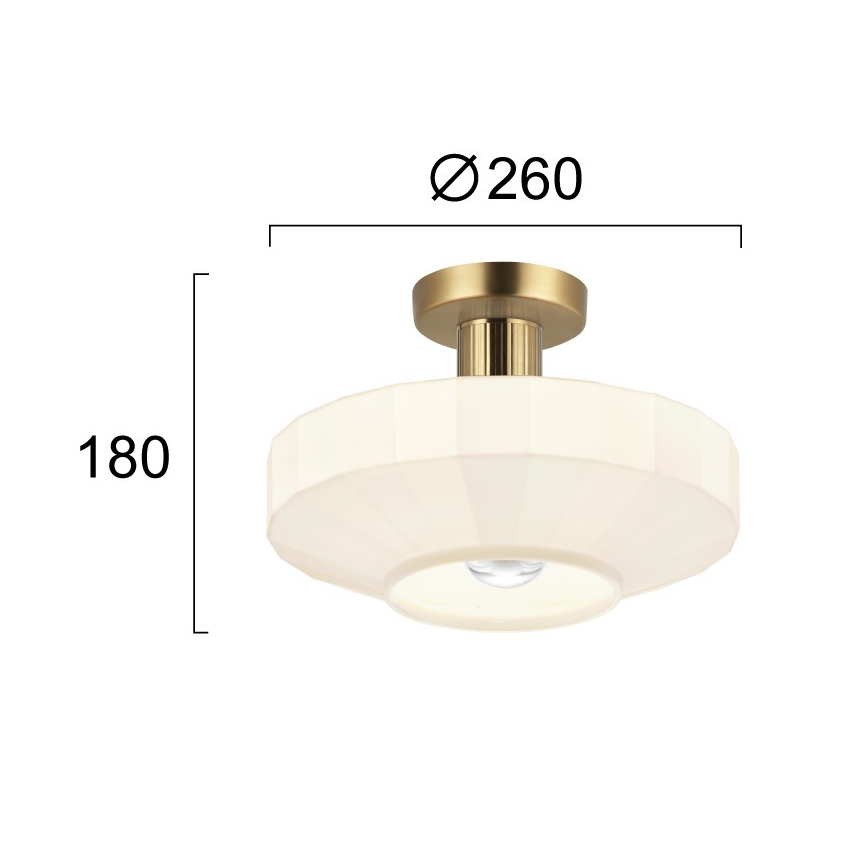 Lustră aplicată VIVIAN 1xE27/40W/230V aurie