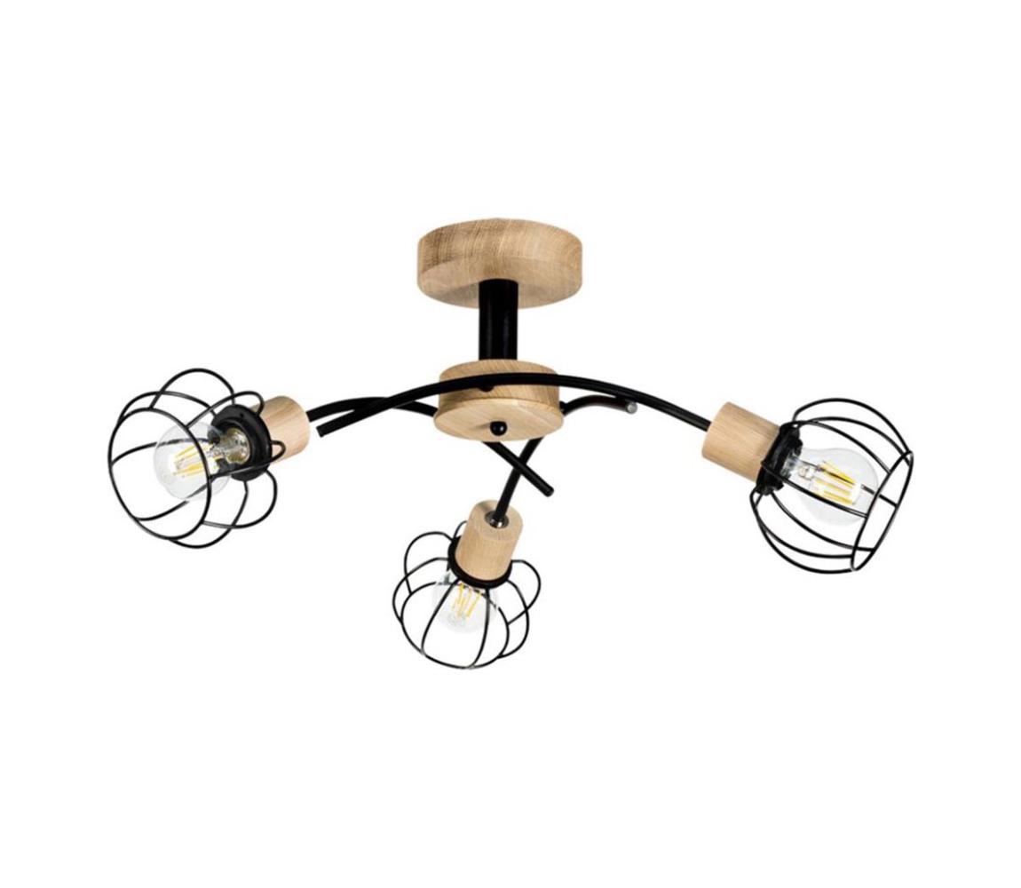 Lustră aplicată VIVIANE 3xE27/60W/230V stejar 8224374