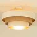 Lustră aplicată WENTA, Ø 50 cm, 1x E27/60W/230V, bej/jută