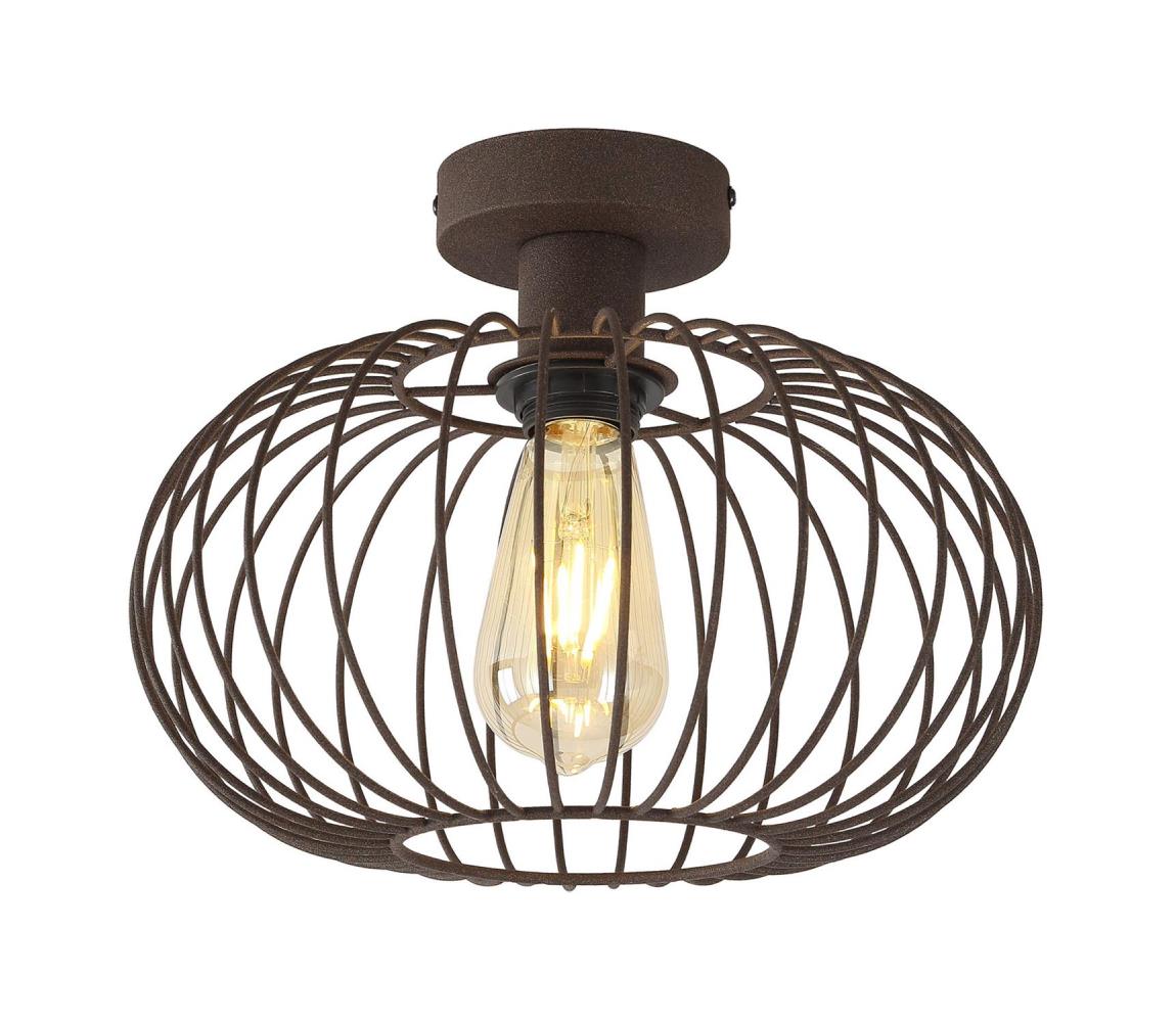 Lustră aplicată WIRE 1xE27/15W/230V maro KL100007