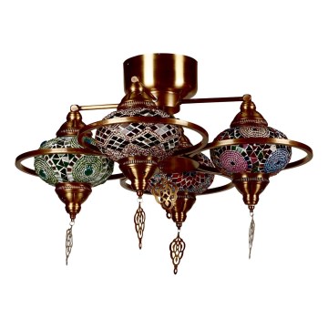 Lustră aplicată YENI 4xE27/40W/230V alamă