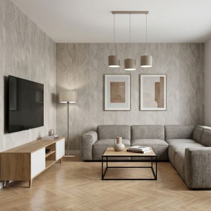 Lustră ARDEN pe cablu, 3xE27/15W/230V, bej