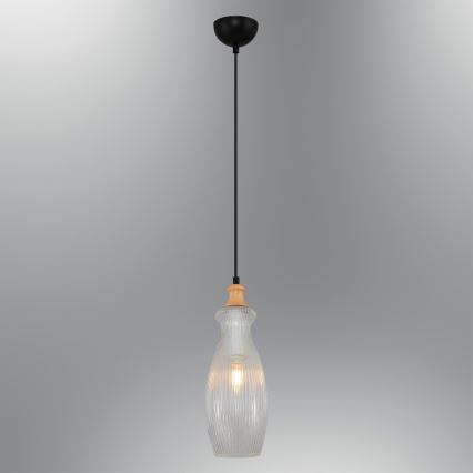 Lustră BOTTLE pe cablu 1xE14/4W/230V, transparentă