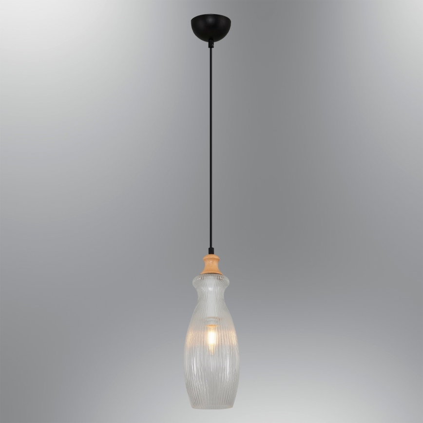 Lustră BOTTLE pe cablu 1xE14/4W/230V, transparentă