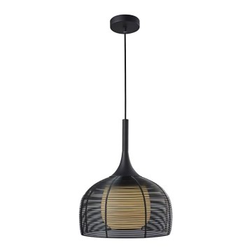 Lustră cablu CENTER 1xE27/9W/230V neagră