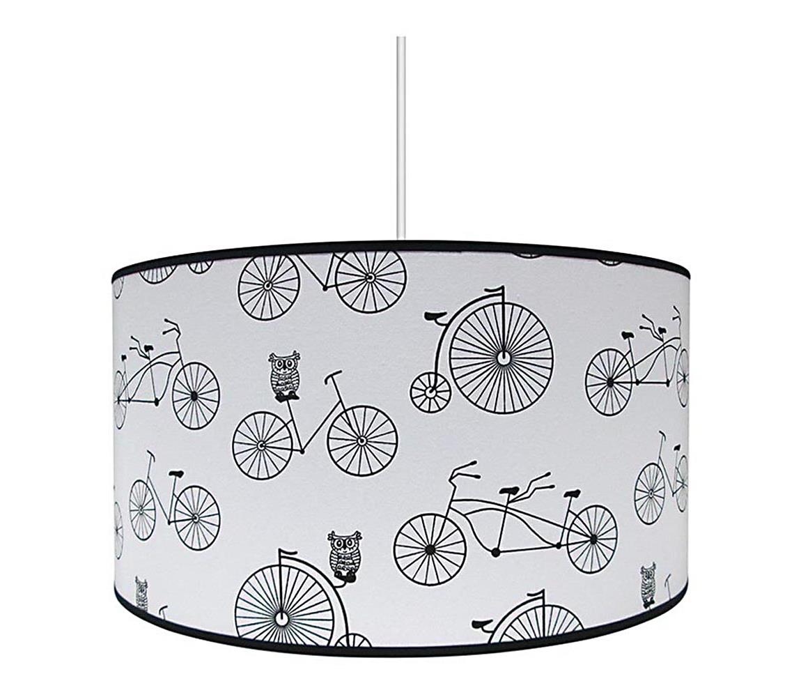 Lustra copii BIKE 1xE27/60W/230V alb/negru