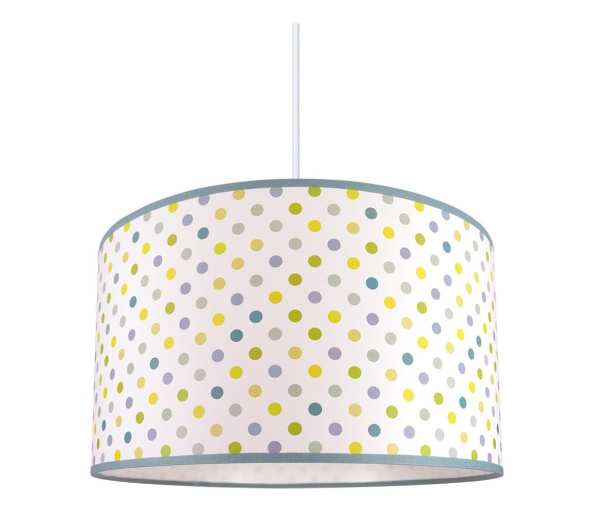 Lustră copii pe cablu DOTS VERDE 1xE27/60W/230V