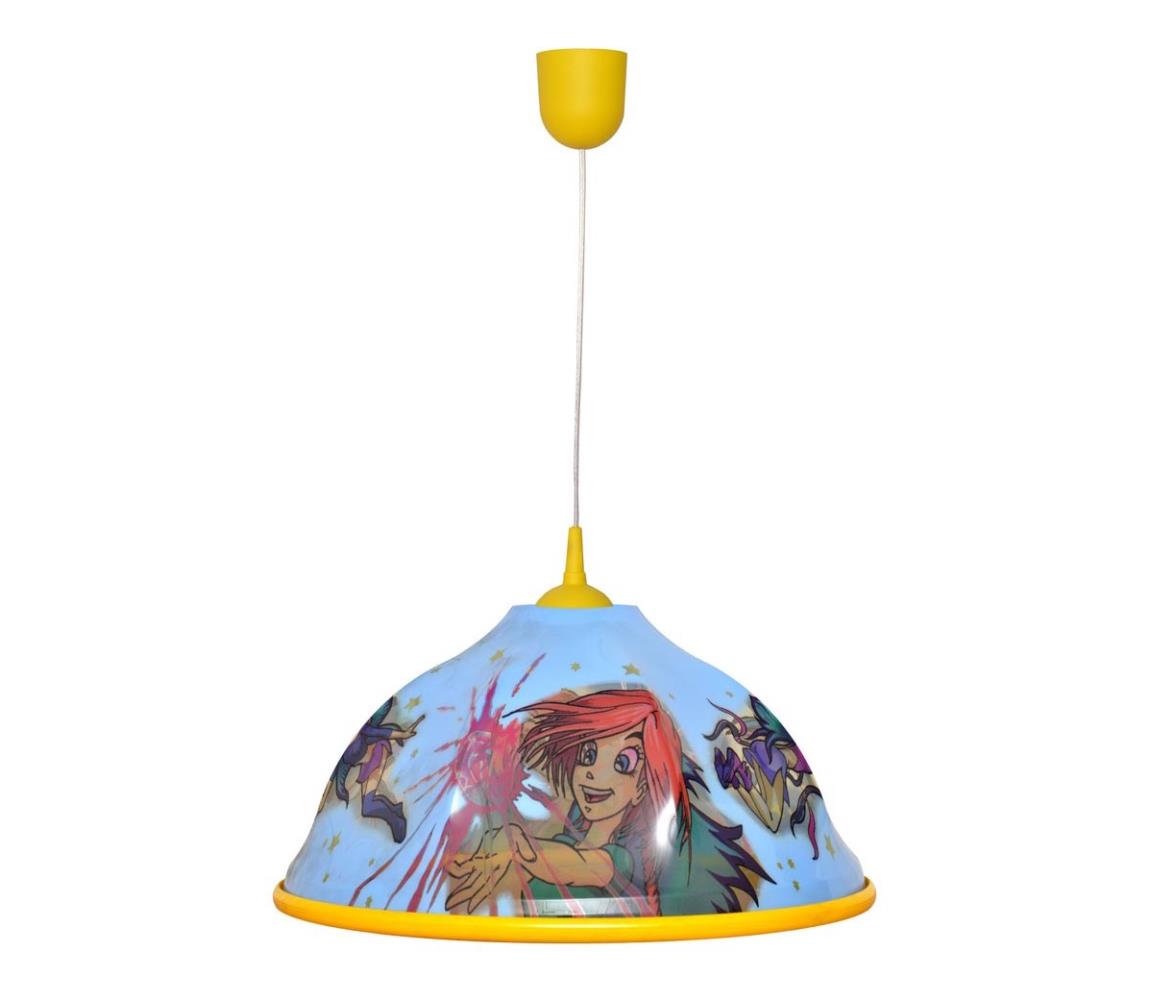 Lustră copii pe cablu WITCH 1xE27/60W/230V
