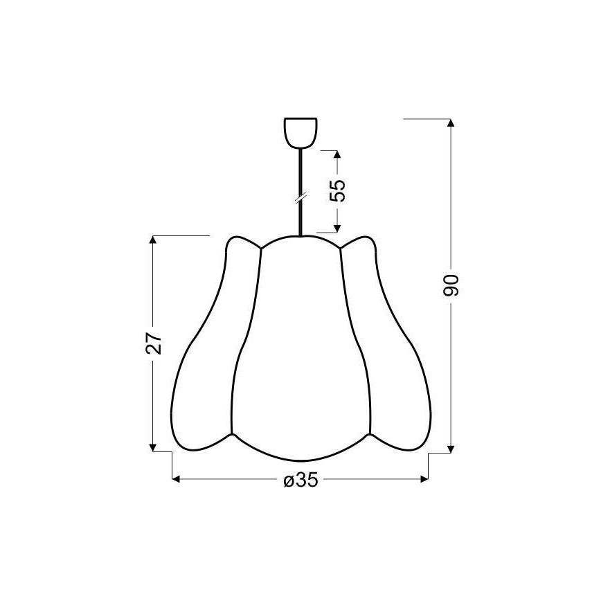 Lustră copii pe cablu ZUZA 1xE27/60W/230V roz