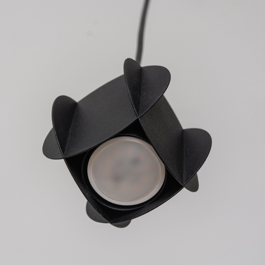 Lustră cu cablu GAMBIT 1xGU10/10W/230V, neagră