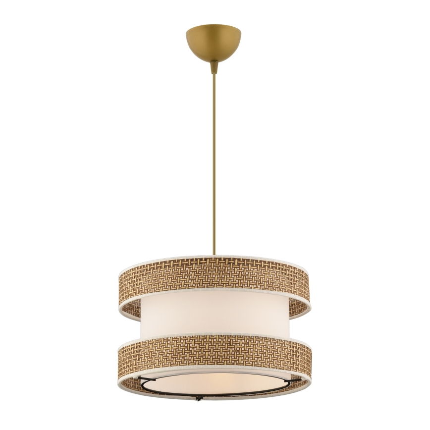 Lustră cu cablu HALO 1xE27/60W/230V crem/bej