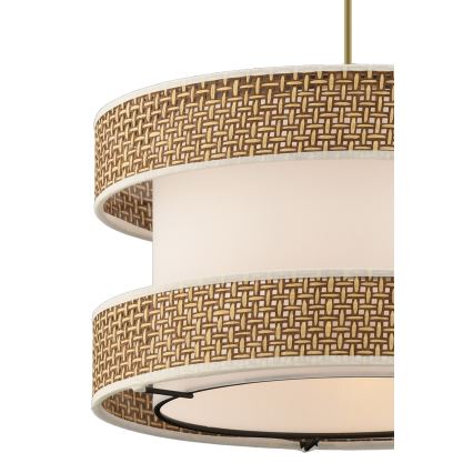 Lustră cu cablu HALO 1xE27/60W/230V crem/bej