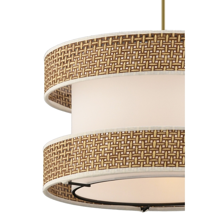 Lustră cu cablu HALO 1xE27/60W/230V crem/bej