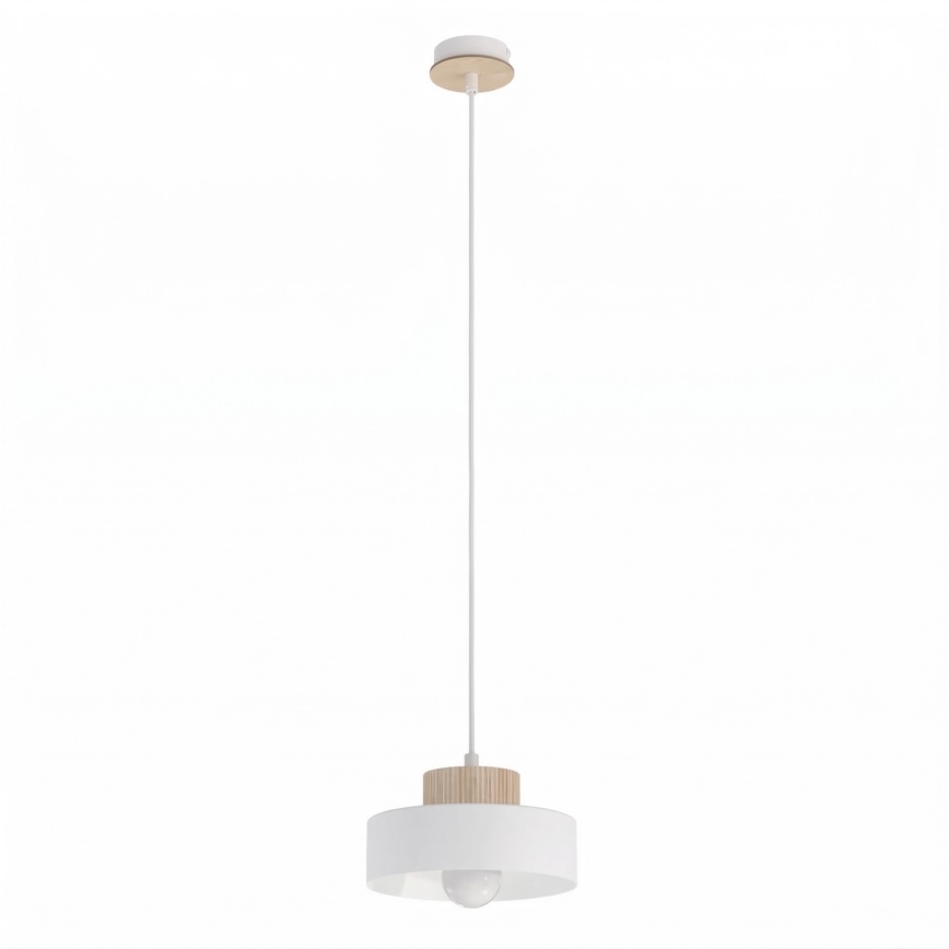 Lustră cu cablu KIVI 1xE27/15W/230V albă