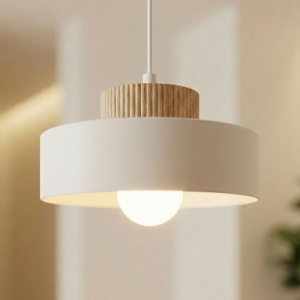 Lustră cu cablu KIVI 1xE27/15W/230V albă