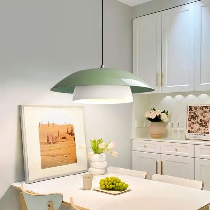 Lustră cu cablu MOONLIGH 1xE27/40W/230V verde