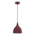 Lustră cu cablu NOAK CLASSIC 1xE27/15W/230V burgund