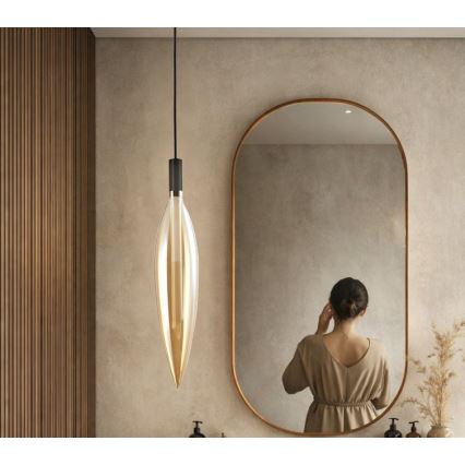 Lustră cu cablu NORDIC 1xG9/5W/230V negru/bej fumuriu