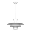 Lustră cu cablu PLATO 1xE27/15W/230V, albă