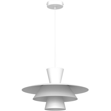 Lustră cu cablu PLATO 1xE27/15W/230V, albă