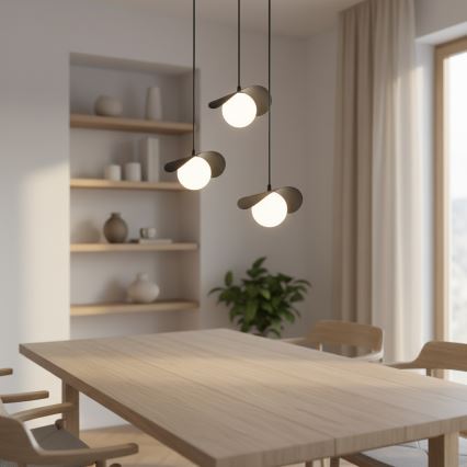 Lustră cu cablu RITUAL 3xG9/8W/230V, neagră