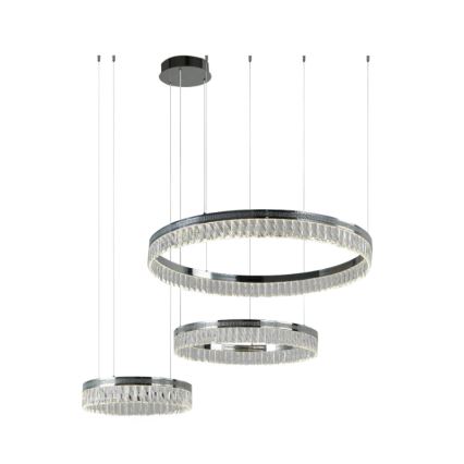 Candelabru din cristal LED dimabil pe cablu THALIA LED/120W/230V 3000-6000K + telecomandă