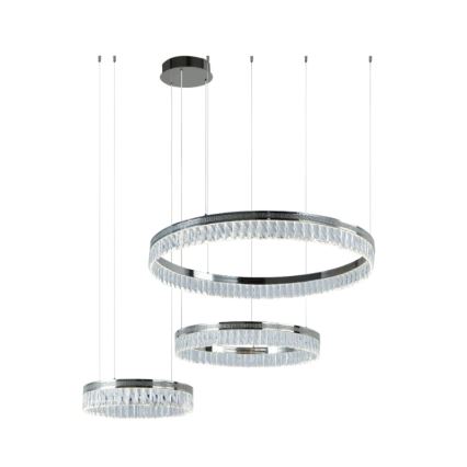 Candelabru din cristal LED dimabil pe cablu THALIA LED/120W/230V 3000-6000K + telecomandă
