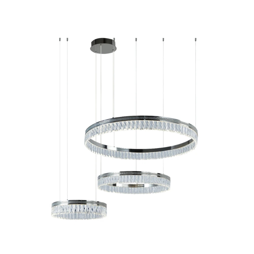 Candelabru din cristal LED dimabil pe cablu THALIA LED/120W/230V 3000-6000K + telecomandă