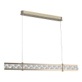 Lustră cu cristale suspendată pe cablu ENRIQUE, LED reglabil 20W, 230V, 3000–6000K, telecomandă inclusă