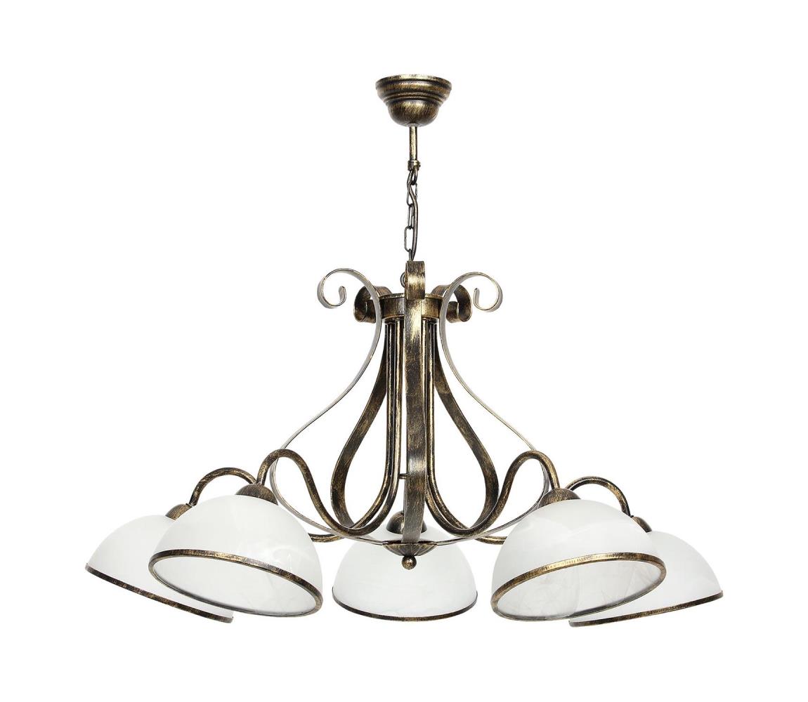 Lustra cu lant ANTICA 5xE27/60W/230V