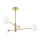 Lustră cu tijă DORADO 4xG9/40W/230V auriu