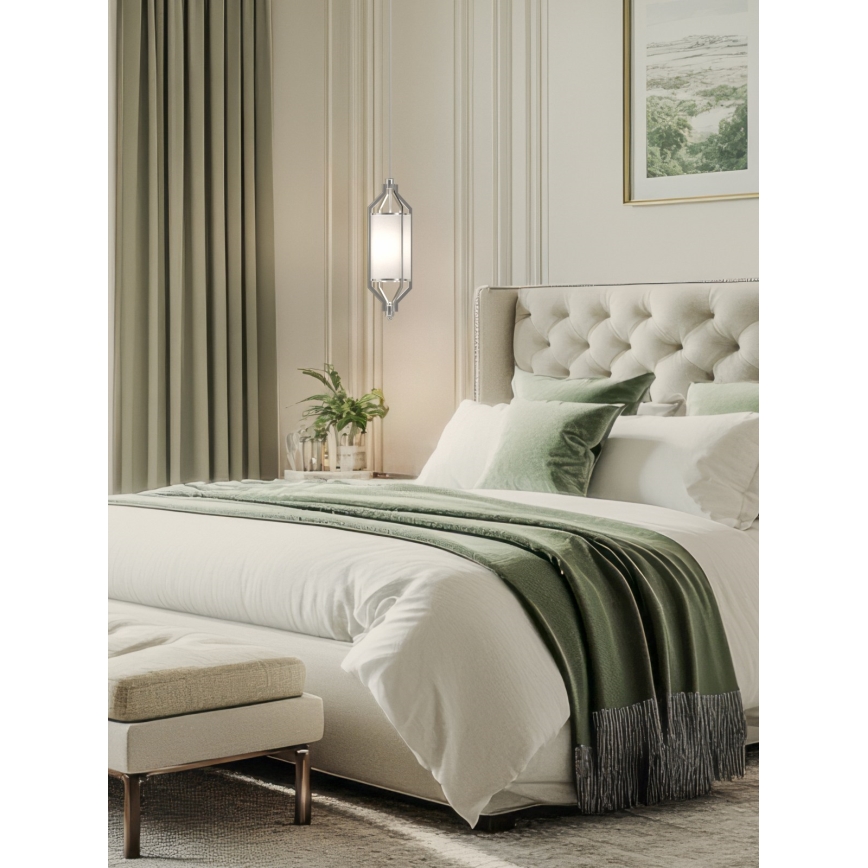 Lustră cu tijă ZUNDO Open Design OR85853, 1xE27/15W/230V, crom mat/alb