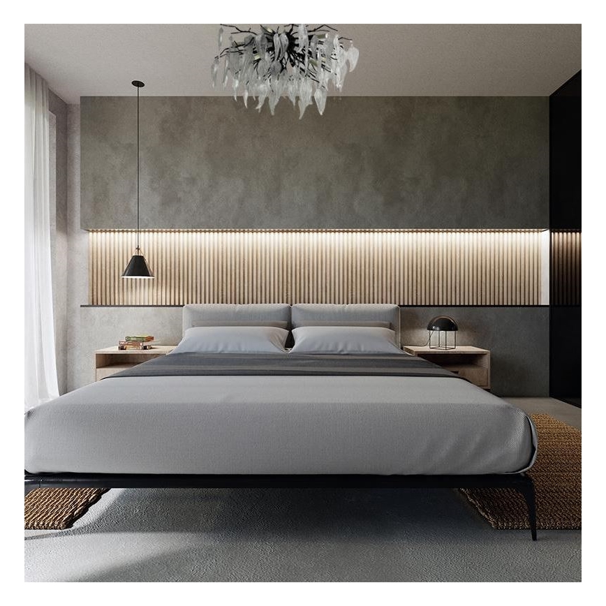 Lustră de cristal aplicată 10xG9/40W/230V negru