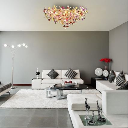 Lustră de cristal aplicată 12xG9/40W/230V colorat