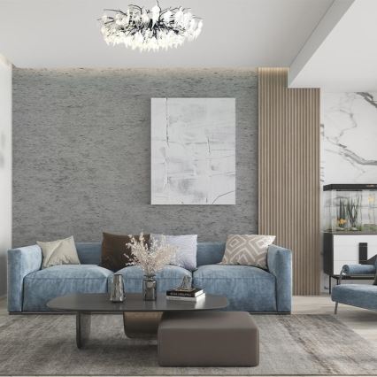 Lustră de cristal aplicată 12xG9/40W/230V negru