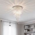 Lustră de cristal aplicată Ideal Lux CARLTON 12xE14/40W/230V crom