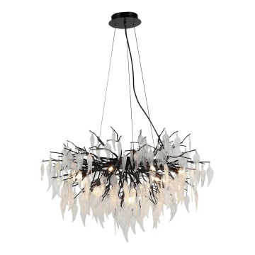Lustră de cristal pe cablu 12xG9/40W/230V negru