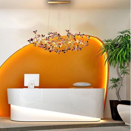 Lustră de cristal pe cablu 13xG9/40W/230V colorat