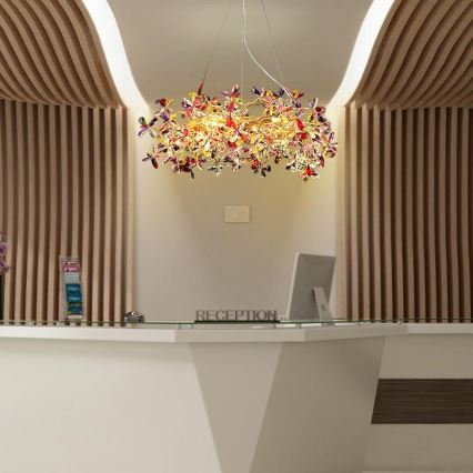 Lustră de cristal pe cablu 16xG9/40W/230V colorat