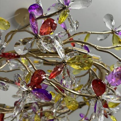 Lustră de cristal pe cablu 16xG9/40W/230V colorat