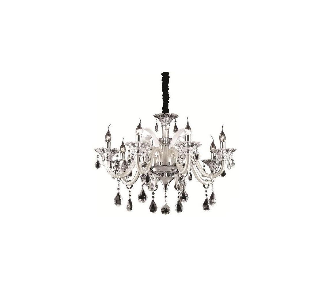 Lustră de cristal pe cablu Ideal Lux COLOSSAL 8×E14/40W/230V