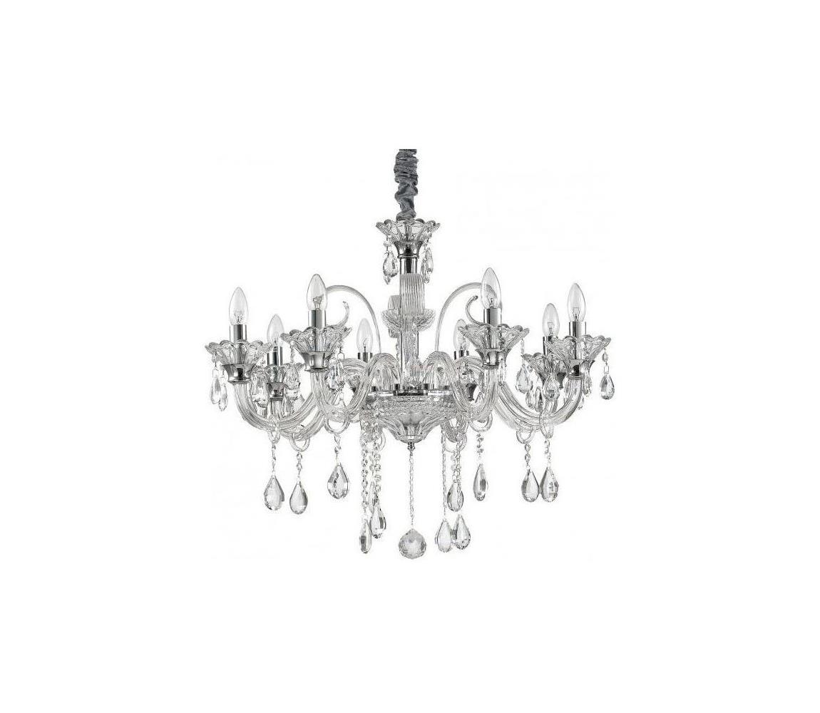 Lustră de cristal pe cablu Ideal Lux COLOSSAL 8×E14/40W/230V