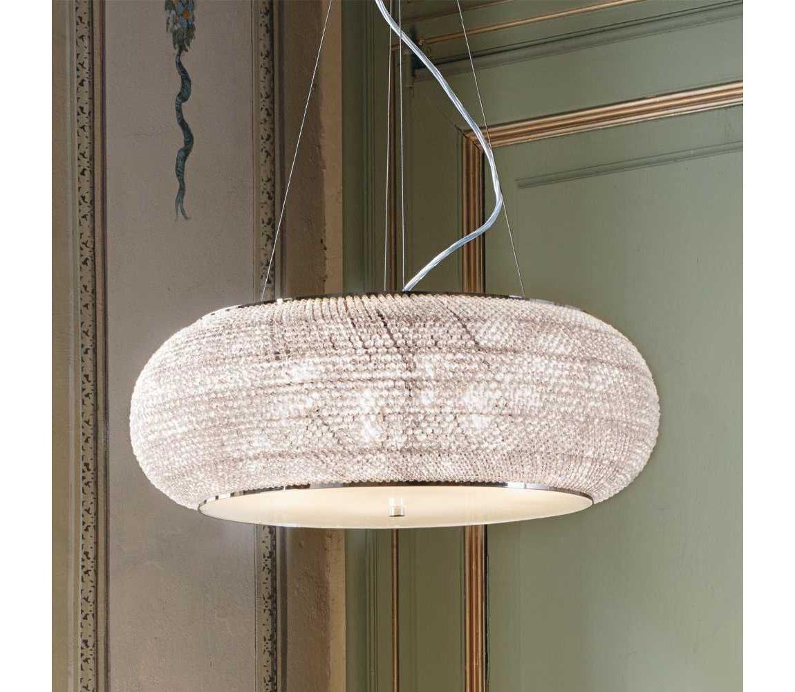 Lustră de cristal pe cablu Ideal Lux PASHA 14×E14/40W/230V