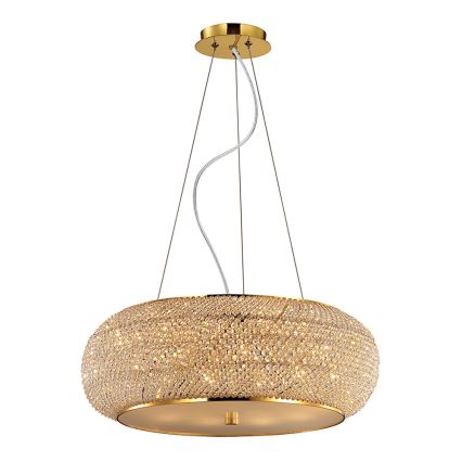 Lustră de cristal pe cablu Ideal Lux PASHA 14×E14/40W/230V