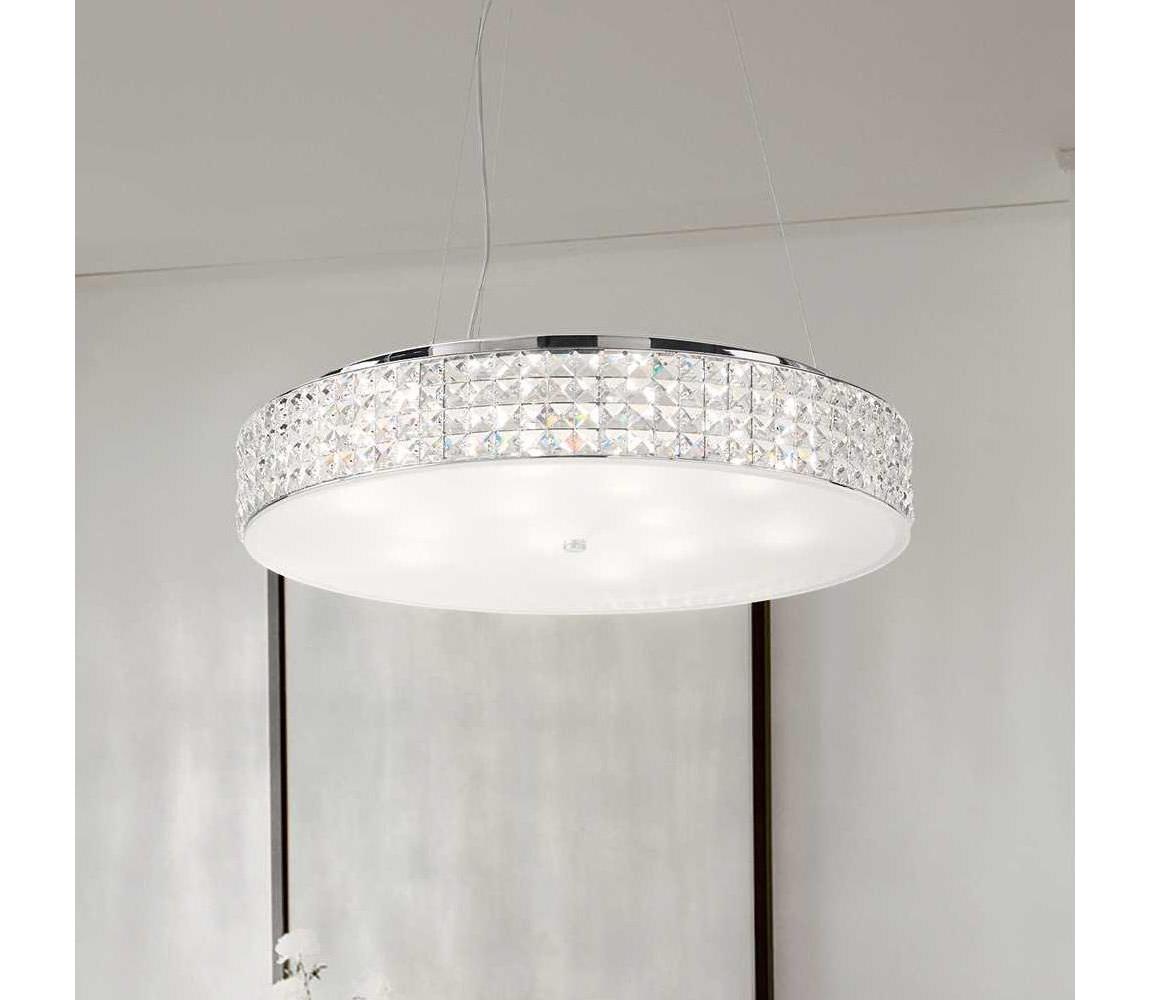 Lustră de cristal pe cablu Ideal Lux ROMA 12xG9/40W/230V
