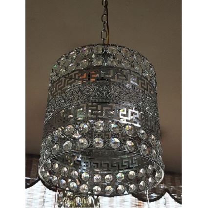 Lustră de cristal pe lanț 1xE27/60W/230V