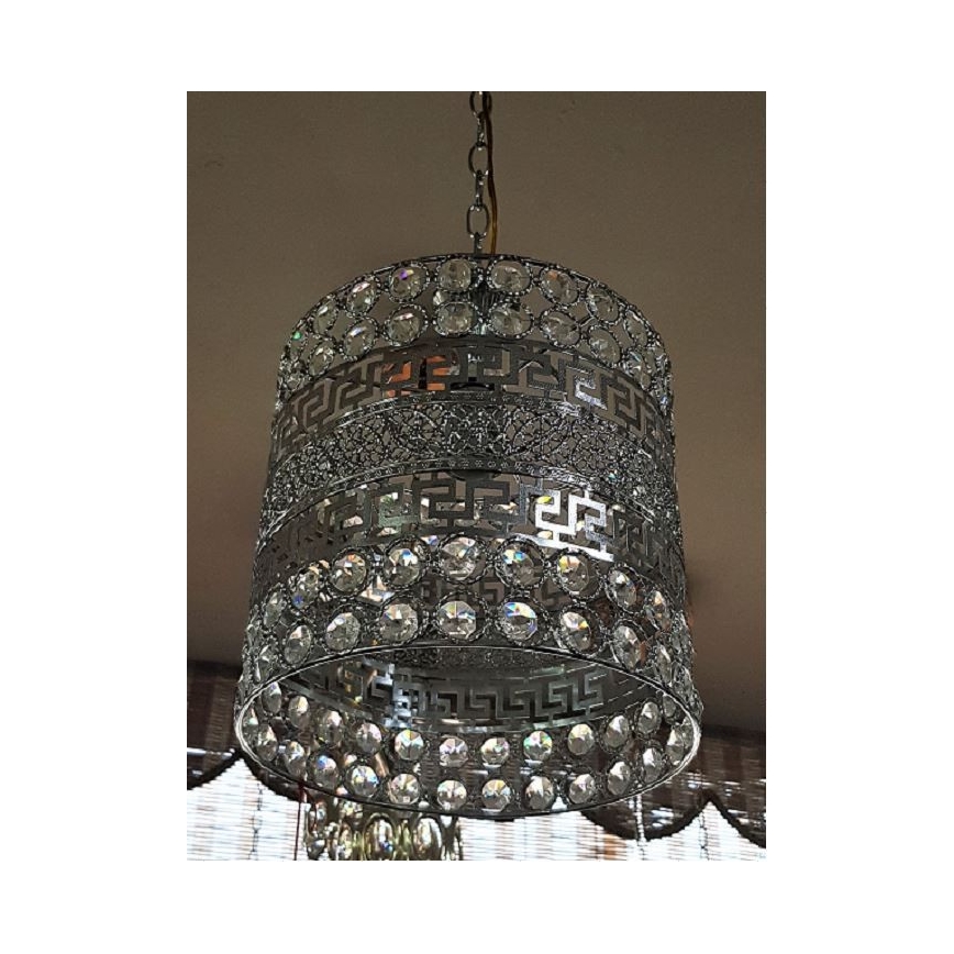 Lustră de cristal pe lanț 1xE27/60W/230V