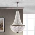 Lustră de cristal pe lanț ARILA 6xE27/60W/230V d. 60 cm maro/patină
